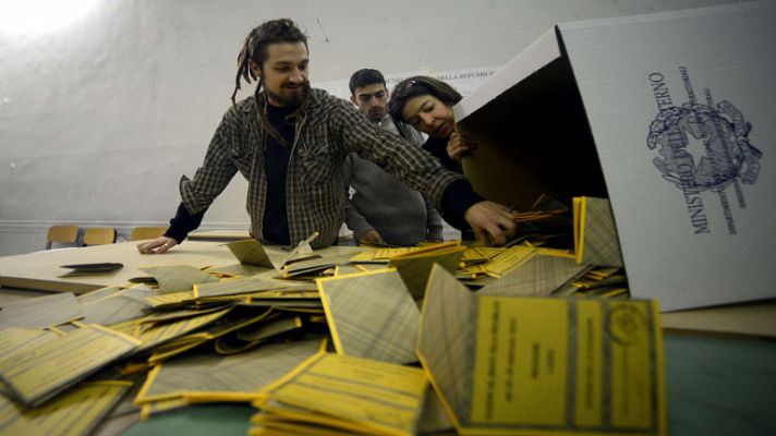 Recuento electoral en Italia 
