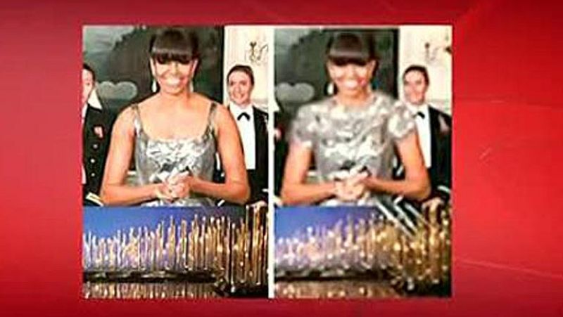 Censurada en Irán la imagen de Michelle Obama en los Oscars 2013