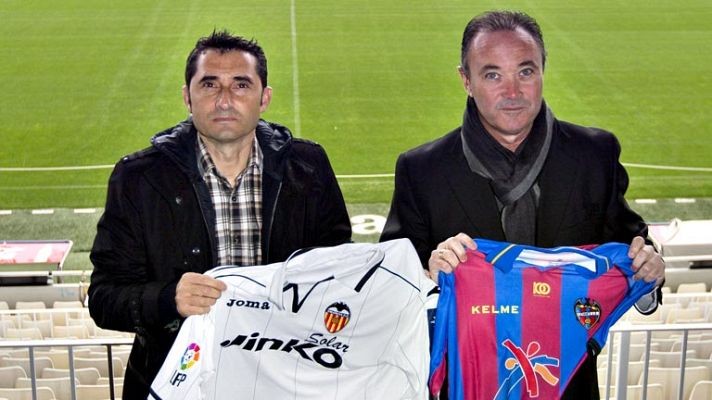 Telediario 1 - La cordialidad impera en la previa al derbi valenciano