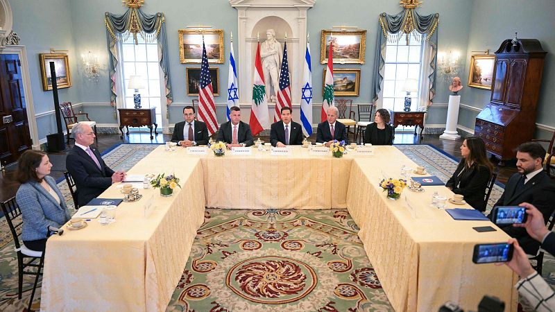 Finalizadas las primeras conversaciones en Washington entre Israel y el Líbano - Telediario 2 | Ver vídeo