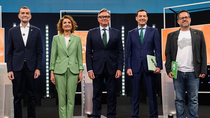 Los candidatos responden por qué quieren ser presidentes de la Junta de Andalucía en el minuto de plata del debate de RTVE - Especiales informativos | Ver