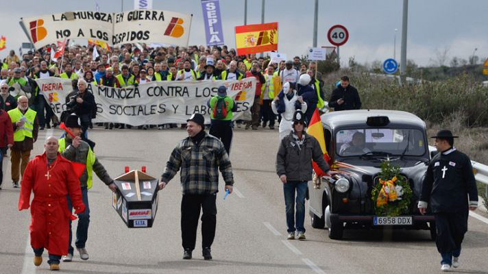 Los trabajadores de Iberia inician el segundo tramo de la huelga