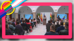 Acto en la Asamblea de Extremadura con motivo del Día Internacional contra la LGTBIfobia