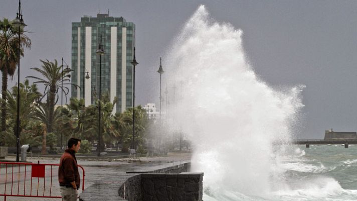 Telediario 1 - Temporal en Canarias
