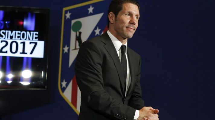 Simeone en su renovación: "Hay que seguir construyendo"