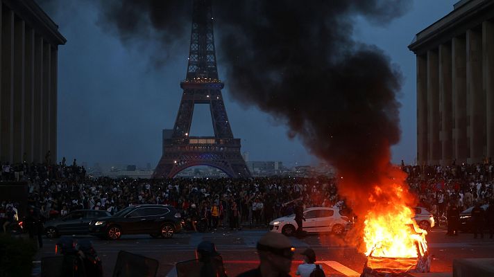 Centenares de detenidos en las celebraciones del triunfo del PSG en la Champions | Ver