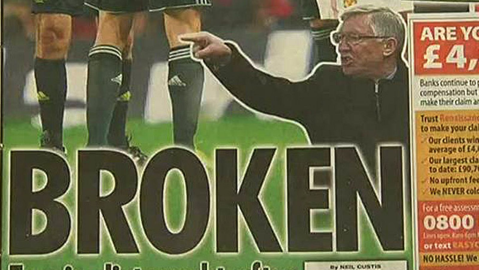 La prensa inglesa, indignada con la tarjeta a Nani | Ver