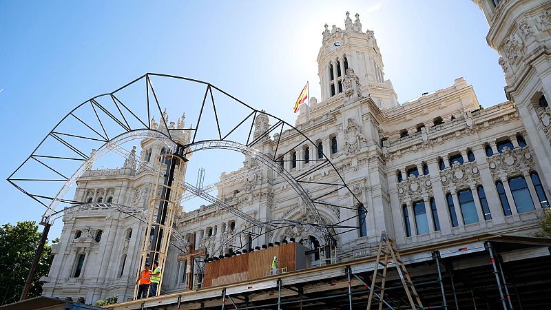 Cuenta atrás para la vigilia en la Plaza de Lima y la misa de Cibeles - Telediario Fin de Semana | Ver