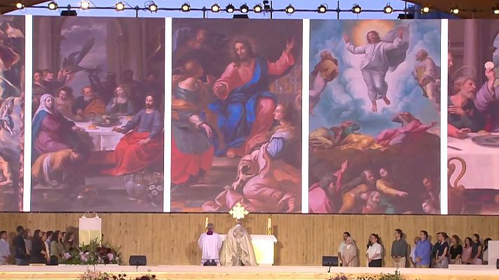 500.000 personas en silencio, en Madrid, con el papa | Ver