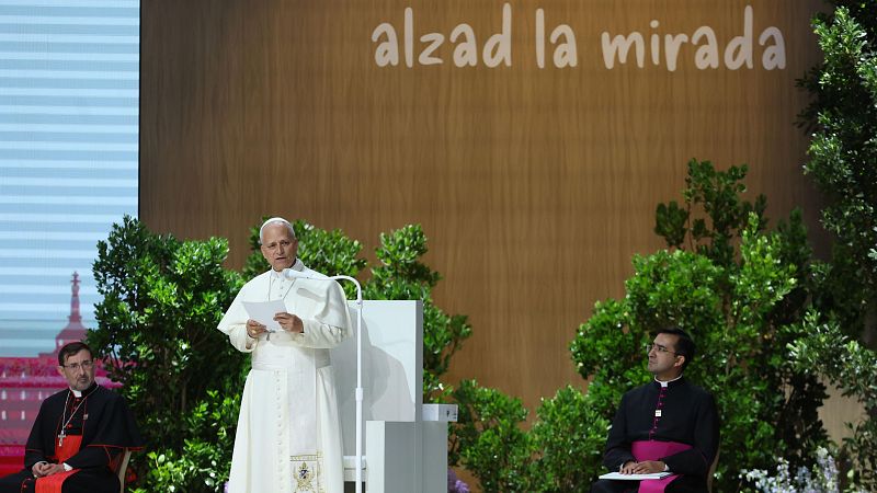 Discurso íntegro del papa León XIV en el Movistar Arena - Especiales informativos | Ver