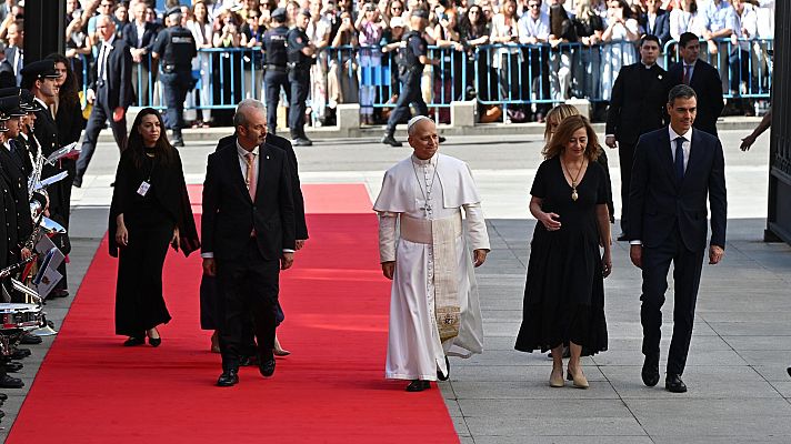 Así ha sido llegada del papa al Congreso de los Diputados - RTVE Noticias Vídeo | Ver