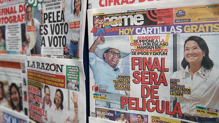 Roberto Sánchez adelanta a Keiko Fujimori por pocos votos en Perú - Informativo 24h | Ver