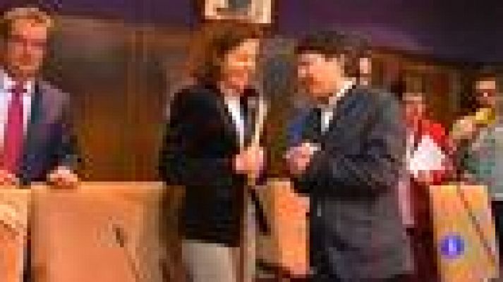 Telediario 1 - Rubalcaba pide rectificar la moción de censura en Ponferrada