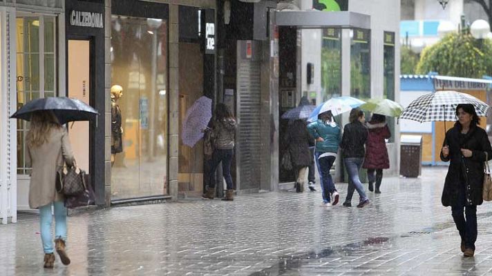 Lluvias en el oeste de Galicia