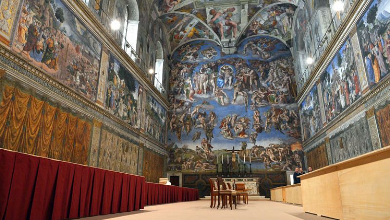 La Capilla Sixtina, en los Museos Vaticanos, a golpe de clic