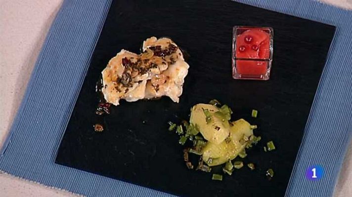 Cocina con Sergio - Rape en salsa con fresones