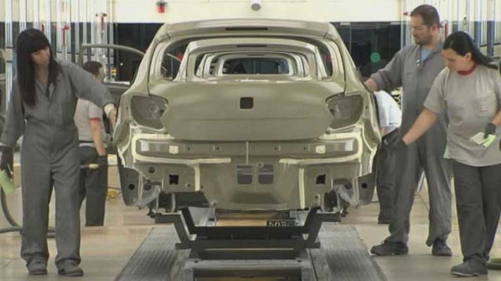 Telediario 1 - Descenso de costes salariales