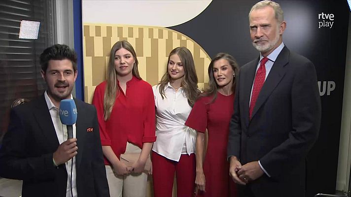 La Familia Real antes de la final: \"Con nervios pero con confianza\" - RTVE Noticias Vídeo | Ver
