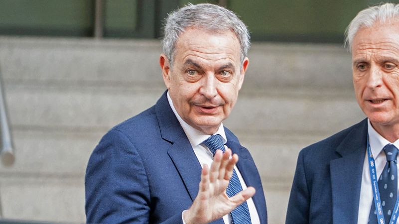 El expresidente del Gobierno José Luis Rodríguez Zapatero a su llegada a la Audiencia Nacional