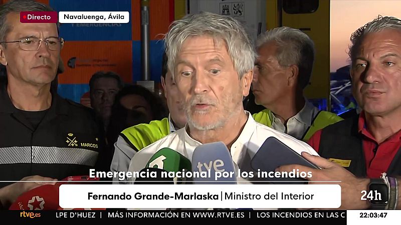 Rueda de prensa emergencia nacional incendios