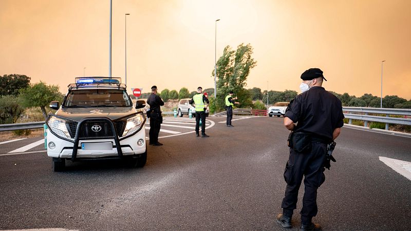 Las tareas para controlar el fuego continúan en Ávila y Madrid.
