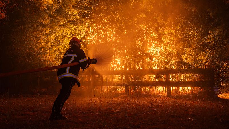 Los incendios arrasan el suroeste de Francia - Telediario Fin de Semana | Ver