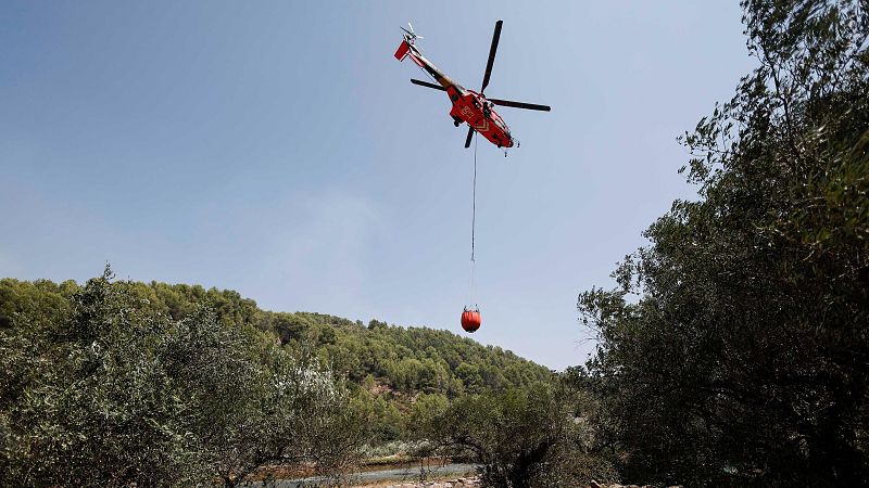Los incendios golpean con fuerza a España en medio de la cuarta ola de calor - Telediario 1 | Ver