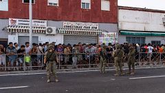El ejercito se despliega en Ceuta para ayudar a controlar la situación y contener disturbios
