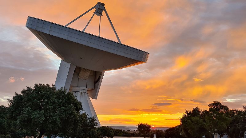 Radiotelescopio de 40 metros del IGN en el Observatorio de Yebes (Guadalajara).