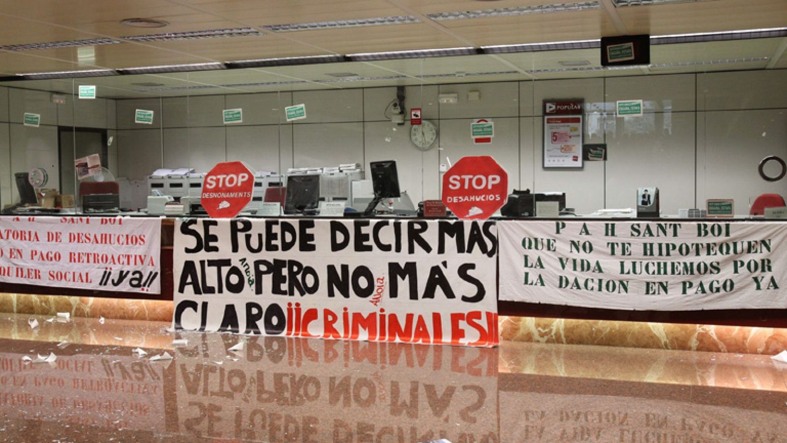 Los desahucios por el impago son contrarias a la legislación europea