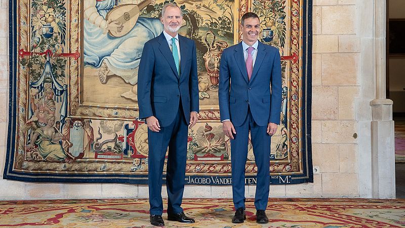 El Rey Felipe VI (durante un despacho con el presidente del Gobierno, Pedro Sánchez, en el Palacio Real de la Almudaina, a 29 de julio de 2026