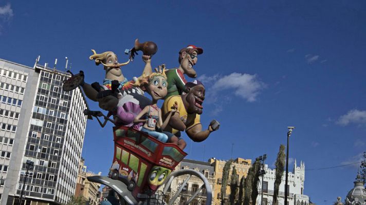 Telediario 1 - Valencia se prepara para las fallas