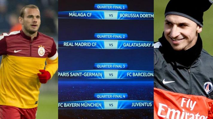 Telediario 1 - Buenos rivales para los equipos españoles en la Champions