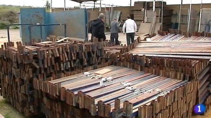 Telediario 1 - Hallan palcos robados en Huelva