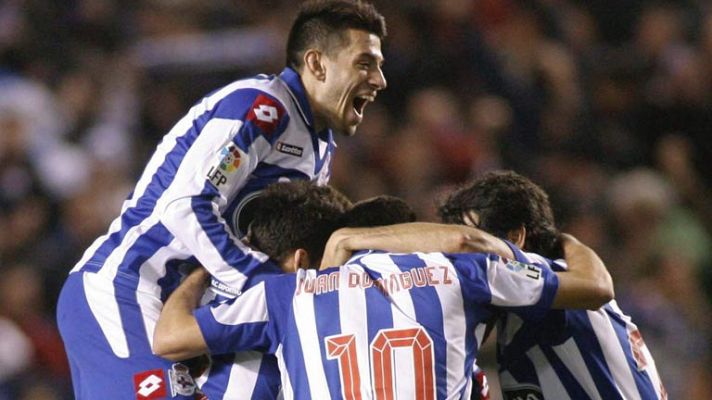 El Depor se lleva el derbi gallego de la agonía