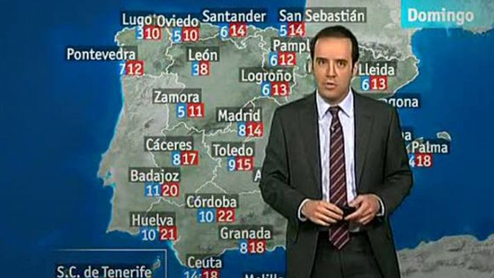 El tiempo - Nevadas en el noroeste peninsular y nuboso en el resto