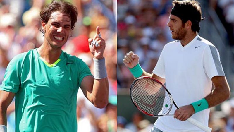 Nadal y Del Potro, finalistas en Indian Wells 