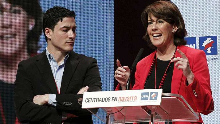 Telediario 1 - Barcina reelegida presidenta de UPN