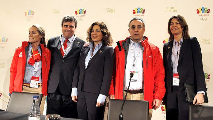 Rueda de prensa completa, tras la primera jornada de la visita del COI a Madrid