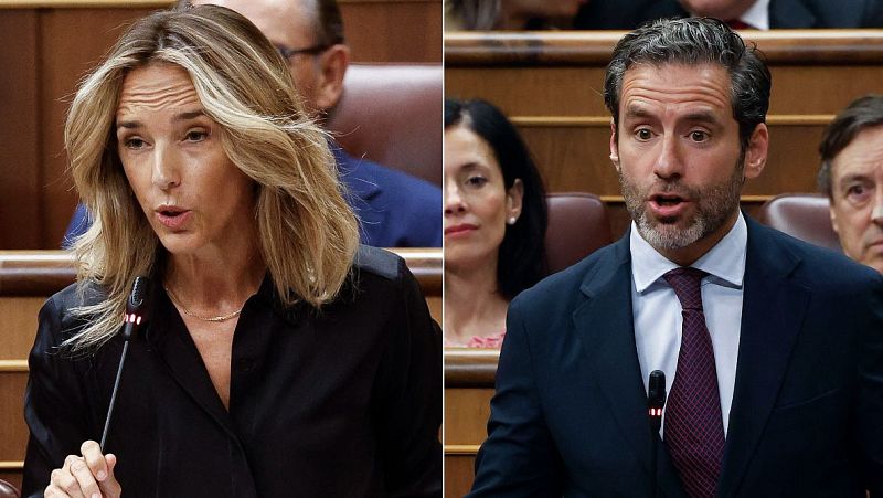 Imagen combinada con los políticos Cayetana Álvarez de Toledo y Borja Sémper interviniendo en el Congreso.