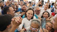 María Corina Machado regresa a Venezuela diez meses después