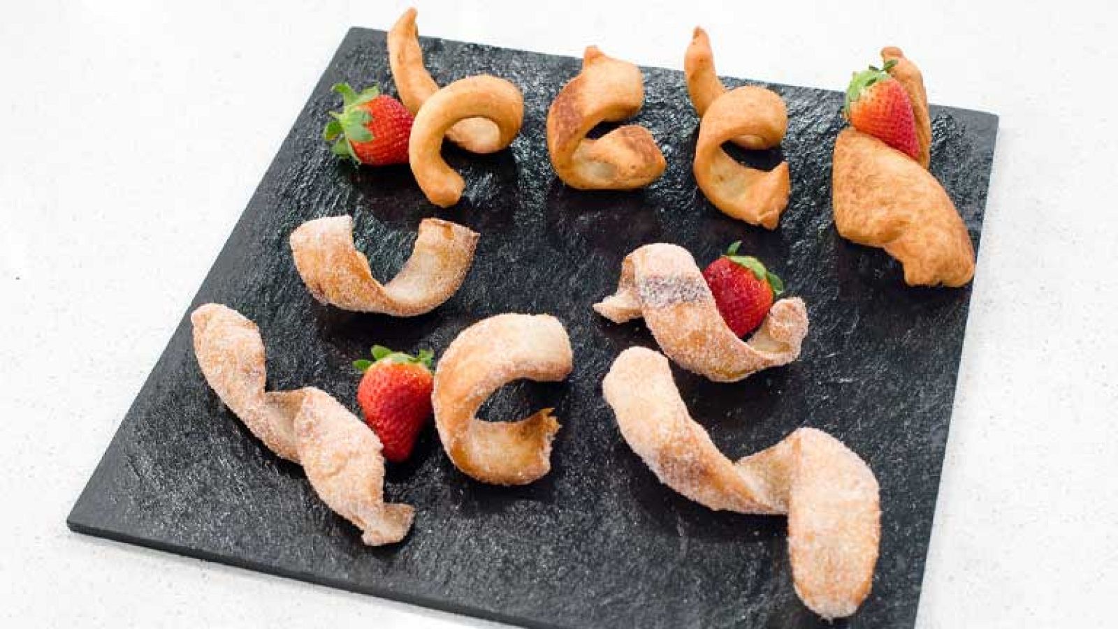 Tiras crujientes de vainilla