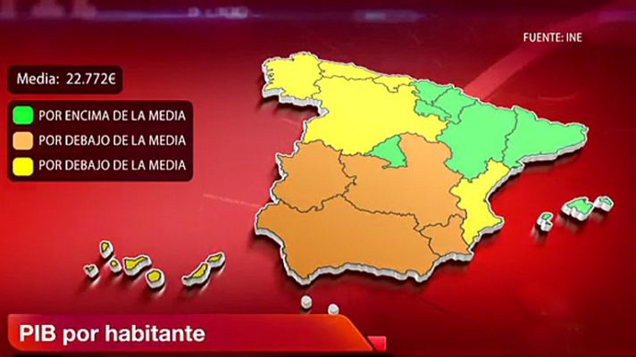 La tarde en 24h - El Producto Interior Bruto de todas las comunidades autónomas se contrajo en 2012