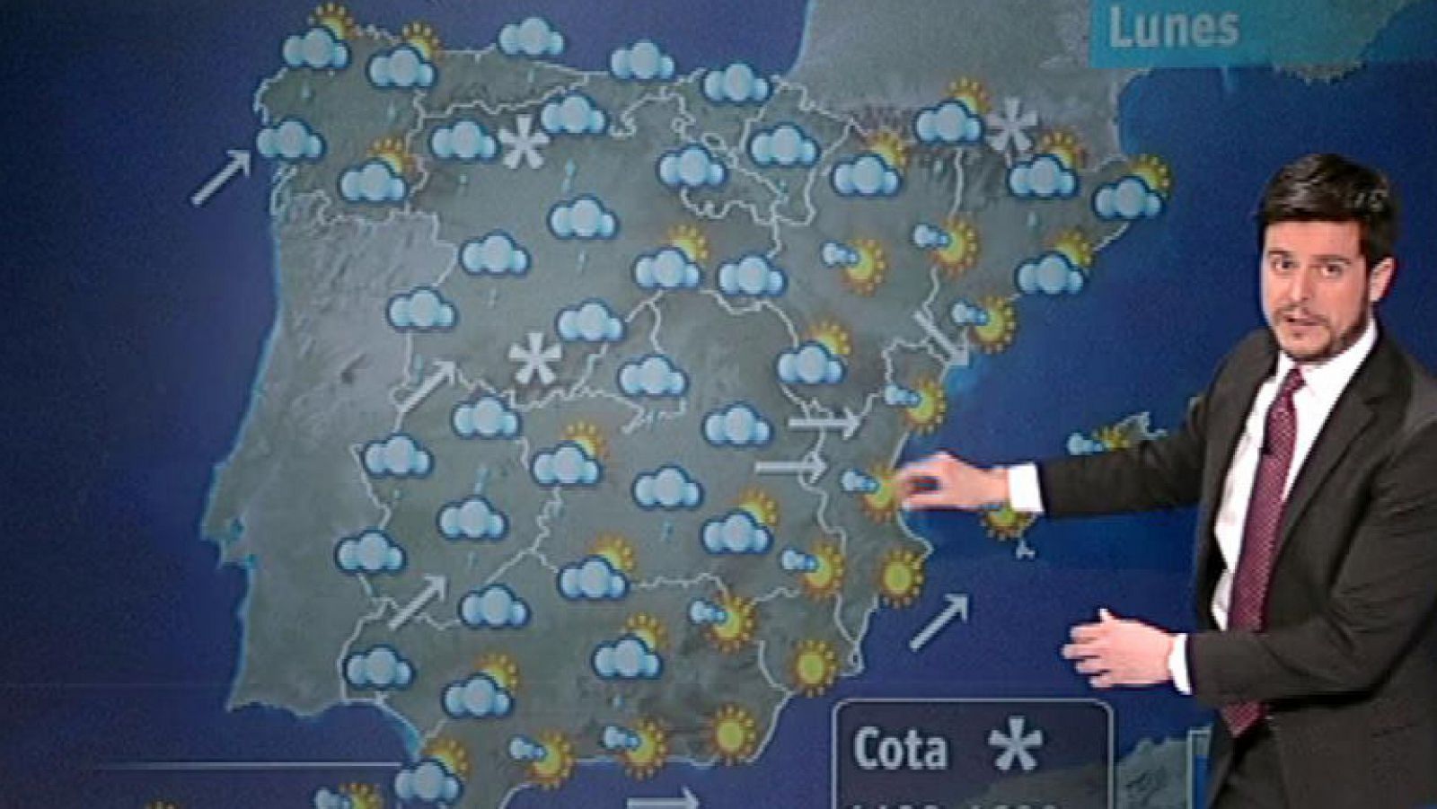 El tiempo: Lluvia en Galicia y el centro, y viento en Andalucía, Levante y el Estrecho | RTVE Play