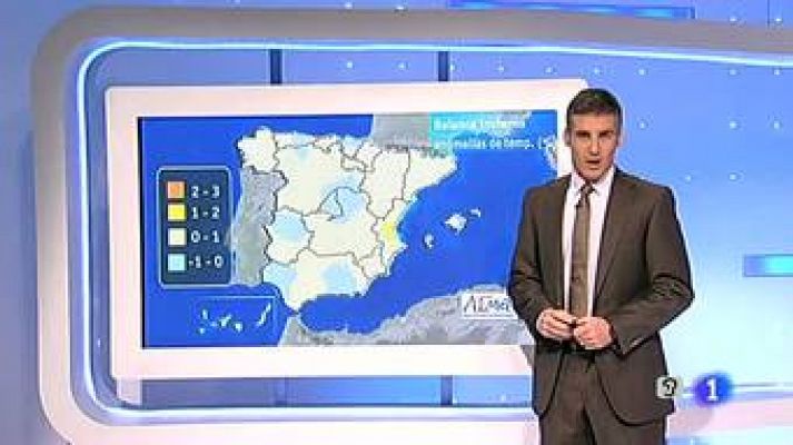 El tiempo - Lluvias en el Sistema Central