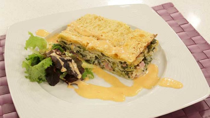 RTVE Cocina - Lasaña de lacón con grelos