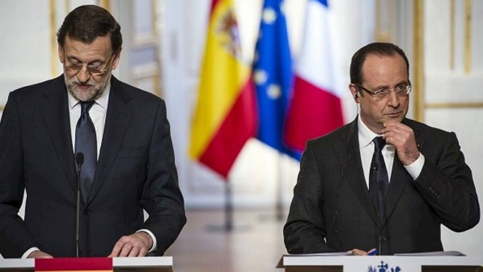 Telediario 1: Rajoy y Hollande defienden la garantía de los depósitos | RTVE Play