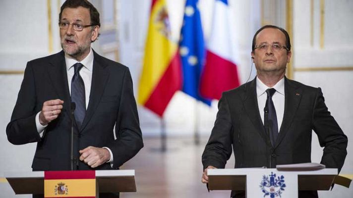 Rajoy y Hollande