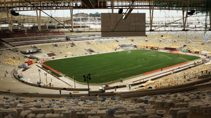 Telediario 1 - El Maracaná acelera las obras para su inauguración