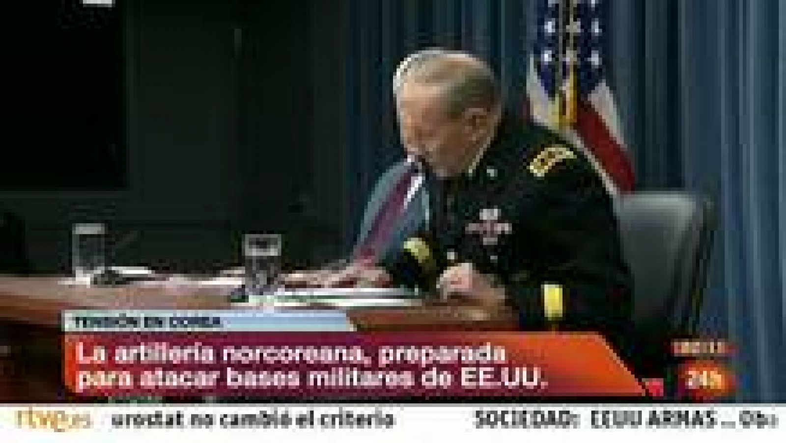 La artillería norcoreana preparada para atacar las bases americanas - Informativo 24h | Ver